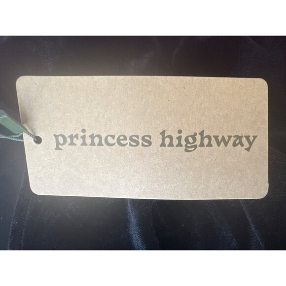 Princess Highway Size 12 Black Velvet Long Sleeve Top - Picture 13 of 15